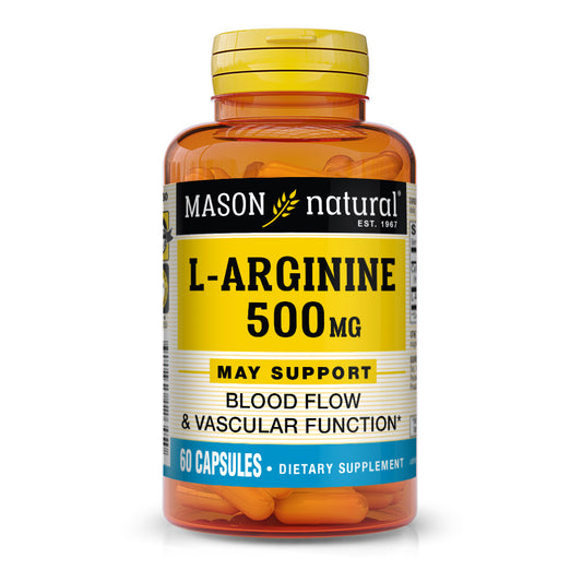 L-Arginina 500 mg 60 Capsulas - L-Arginine 500 mg 60 Capsules