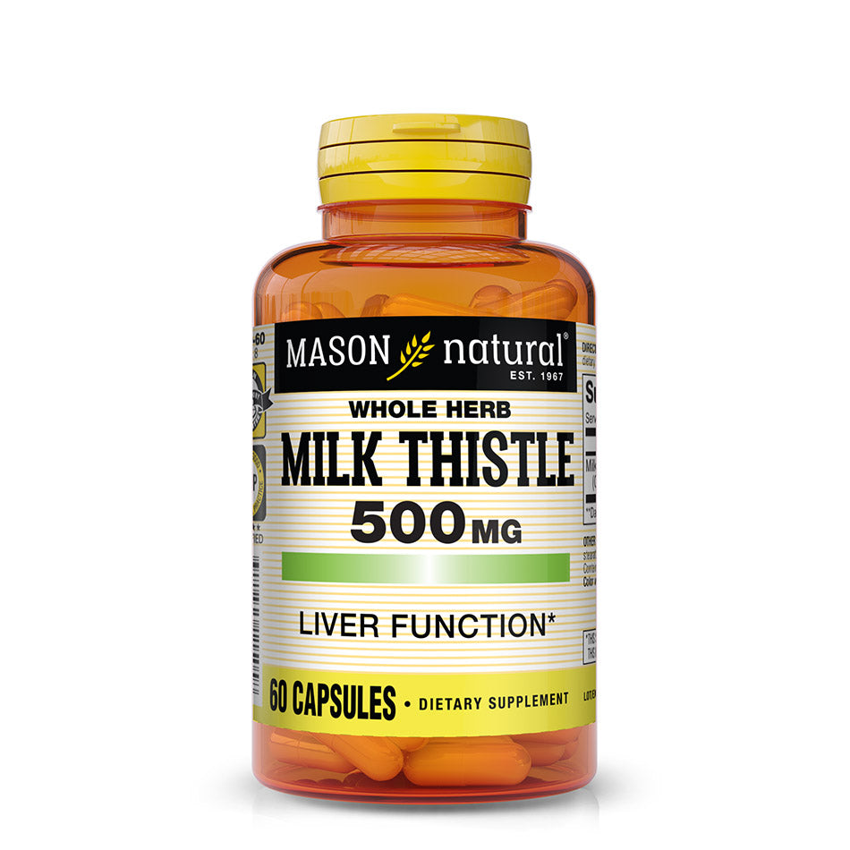 Cardo Mariano 500 mg 600 Capsulas - Milk Thistle 500 mg 600 Capsules